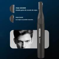 Kemei 6668 Pluma Multifuncional Para Hombres Y Mujeres Trimmer De Pelo De Nariz Y Barba Recargable Para Rostro Cuerpo Cejas Cuello Líneas De Bikini - details 1
