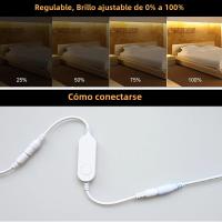 Tira De Luz LED COB WiFi Tuya Inteligente 12V Flexible Dimmable Calor 3000K-6500K Para Alexa Google Assistant 1m 2m 3m 4m 5m - details 2