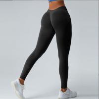 Leggings De Yoga Para Mujer Cintura Alta Sin Costuras Tights Levantador Slim Fitness Running Deporte Leggings De Pierna Larga - details 6
