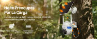 FOSSENXE Cámara de seguridad exterior F15 4G LTE - Alimentación por Panel Solar de 4W, batería 8000 mAh, detección de movimiento PIR, conversación bidireccional, calidad de imagen 2K HD, visión de 360º, visión nocturna color, IP66 - details 1