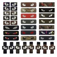 Parche Táctico Militar De Ojo De Diablos Reflectante Eco-amigable Para Casco Y Mochila Glow in the Dark Aplicación Manual Tamaño Estándar - details 6