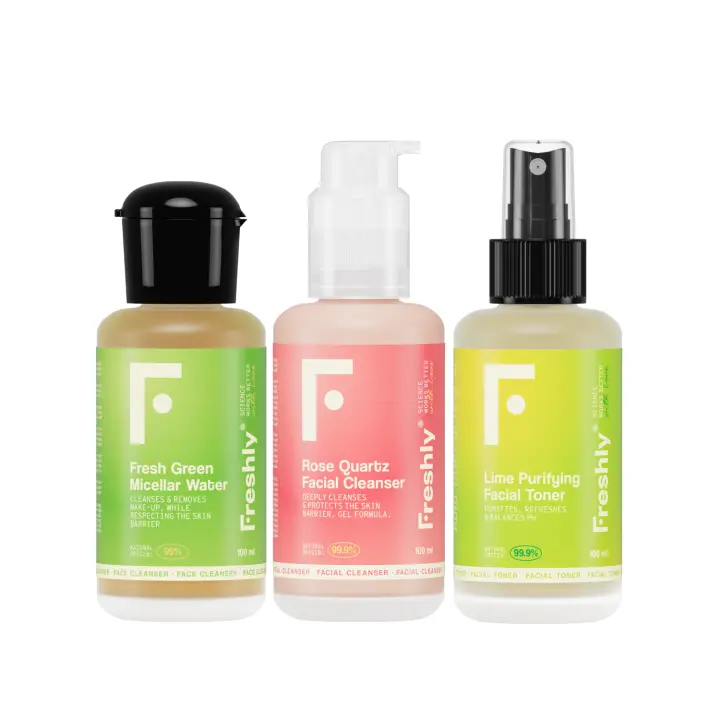 Freshly Cosmetics - Rutina limpieza facial Super Cleanser Trio - 1