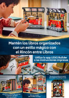 LEGO 76450 Harry Potter: Rincón entre Libros del Expreso de Hogwarts, Sujetalibros Construible con Minifiguras y Detalles del Andén 9¾, Perfecto para Jugar y Decorar con Magia - details 0