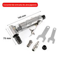 Mini 1/4 Pulidora De Ángulo De Aire 90 Grados Herramienta De Grabado Y Engranado Con Discos De Lijado Herramienta Pneumática Para Automóviles - details 1