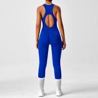 Conjunto De Yoga Para Mujer Moda Color Sólido Cuello Redondo Ajustado Fitness Ropa Deportiva Overoles De Gimnasio Sexy Ropa De Yoga - details 48