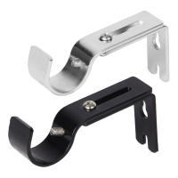 2pcs Caballete De Cortina De Hierro Universal Ajustable 8.8-11.5cm Para Rodillo Romano Accesorios De Muebles Para El Hogar - details 5