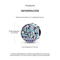 Pulsera De Bangle DIY Con Colgantes De Oso Polar Ciervo Zorro Y Aves Con Cuentas De Oración Plata Original Joyería Fina Para Mujeres Regalo - details 8