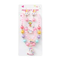 Juego De Joyas Para Niñas Con Unicornio Colorido Y Dibujos Animados: Collar Pulsera Aretes Y Anillo Regalo Ideal Para Niñas De 0 a 12 Años - details 14