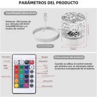 Lámpara De Agua Ondulante USB Luz Nocturna Romántica Proyector De Ambiente Oceánico Para Fiesta Dormitorio Sala De Estar Casa Vacaciones - details 1