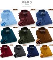 Camisa Larga De Manga Para Hombre Algodón Puro Corduroy Retro Resistente a Rasguños Y Desgaste Ropa Casual Social Diaria - details 3