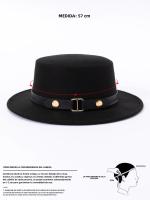 Sombrero Fedora De Mujer Estilo Hepburn Francesa Hebilla De Cinturón Plana Para Otoño E Invierno Retro Británico Versátil De Lana Jazz - details 3