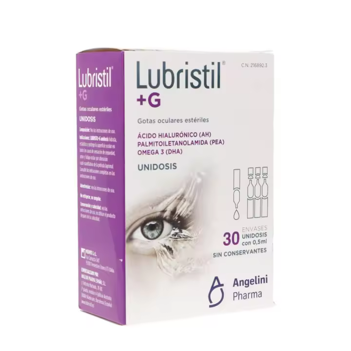 Lubristil +g gotas oculares estériles 30 unidosis - 1