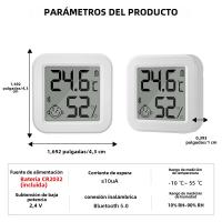 Sensor De Temperatura Y Humedad Bluetooth Tuya Con Pantalla LCD Mini Higrómetro Inteligente Control Remoto Por App Para El Hogar - details 3