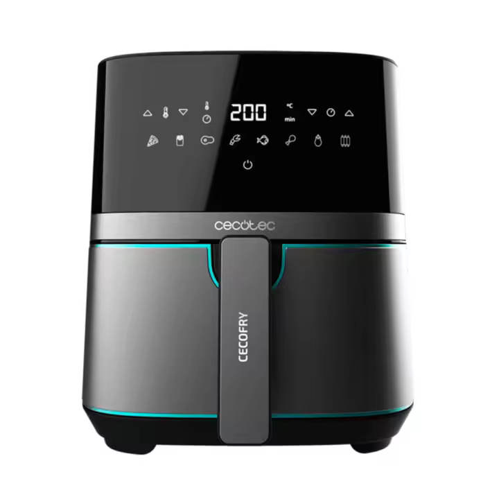 Freidora de aire Cecotec Cecofry Full lnoxBlack 5500 Pro 1700W 5,5L 8 modos de cocinado negro/inox - 1