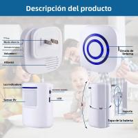 Timbre De Puerta Inalámbrico Sensor De Seguridad Llamada Bell Notificación Bell Ping Pong Prevenção De Segurança Sensor De Movimiento Inalámbrico - details 16