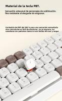 Teclado Mecánico EWEADN MK68 Inalámbrico 3 Modos Bluetooth Mini Silentes 68 Teclas Keycaps PBT Set De Teclado Y Ratón Para Oficina Y Gaming Regalos Para PC - details 5