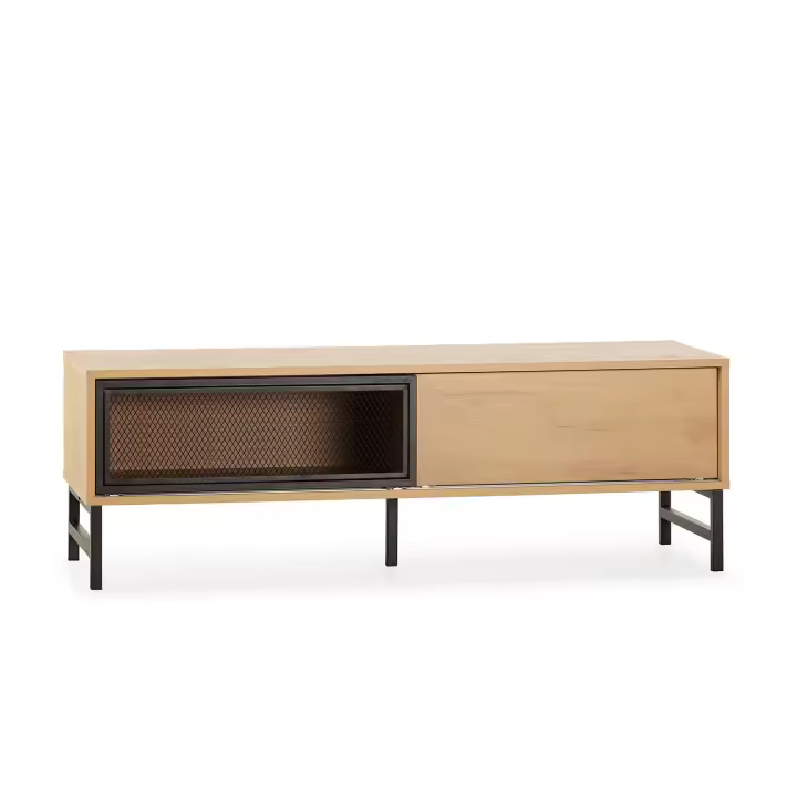 Mueble de TV modelo Isis 2 puertas, 120x40x41cm color roble VS Venta-Stock - 1