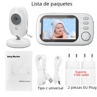 Monitor De Bebé Inalámbrico Cdycam 3.5 Pulgadas Con Lullabies Visión Nocturna Automática Intercomunicador De Dos Maneras Monitoreo De Temperatura Babysitter - details 0
