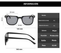 Gafas De Sol Para Mujer 2024 Tendencia Retro Cuadradas De Alta Calidad Clásicas Oculos De Sol Feminino Protección UV400 Acetato - details 1