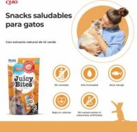 INABA Juicy Bites (3x11,3 gr) - Snack Húmedo para Gatos Sin Gluten Sin Conservantes con Vitamina E (Calamar con Caldo Casero, Pollo con Atún, Pescado con Almeja, Cangrejo con Vieira) - details 1