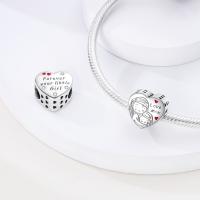 Beadas De Corazón Colorido En Plata Para Joyería De Pulsera Y Collar Con Encanto Para Chicos Y Chicas Accesorios De Moda Irregular - details 133