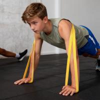Banda Elástica De Resistencia Para Hombres Y Mujeres Ejercicio De Fitness Y Yoga Bandas De Tensión Auxiliares Para Desarrollar Pecho Y Abdomen - details 2