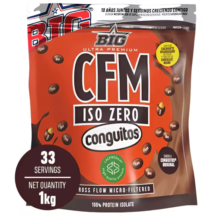 CFM ISO ZERO (1KG) Conguitos Original - Big | Baja en lactosa Baja en azúcares Calidad garantizada Deliciosa Nutritiva - 1