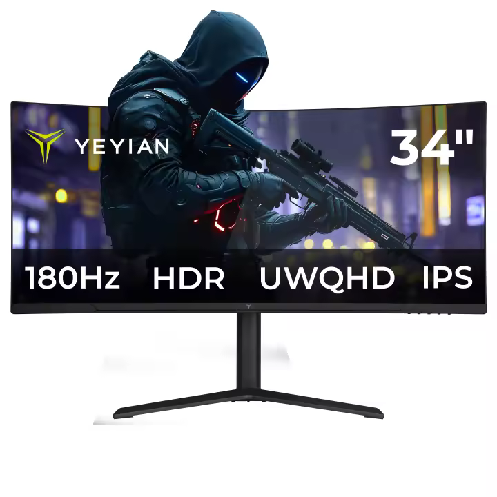 Monitor Gaming Curvo Yeyian Elysium 34 IPS UltraWide QHD 180 Hz RGB - 1