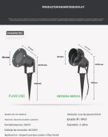 Lámpara De Jardín GU10 Impermeable Para Paisaje Y Camino Con Pinza De Acero Inoxidable Luz LED De 6W 300LM 600LM 800LM 12V - details 0