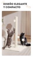 PETOO,Poste rascador XXL para gatos 40x40x83 cm – Rascador resistente con base estable, ideal para arañar, estirarse y cuidar las uñas de tu gato - details 4