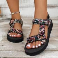 SP Nuevas sandalias de Playa de estil étnico con Velcro y Suela Gruesa de verano a juego para Mujer Talla 43. - details 19