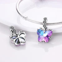 Encantos De Animal Colección Plata Francés Bulldog Gato Mariposa Ladybug Para Pulseras Originales Joyería Hechas a Medida - details 152