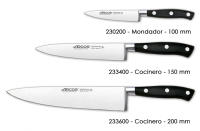 ARCOS Riviera - Set 3 Cuchillos (100, 150 & 200 mm) - Acero Inoxidable Forjado Nitrum® - Mango Negro de Polioximetileno (POM) - details 1