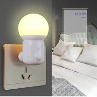 Luz Nocturna LED De Enchufe Para Dormitorio Luz De Sueño Bicolor Para Bebé Luz De Corredor Y Balcón Ahorradora De Energía - details 1
