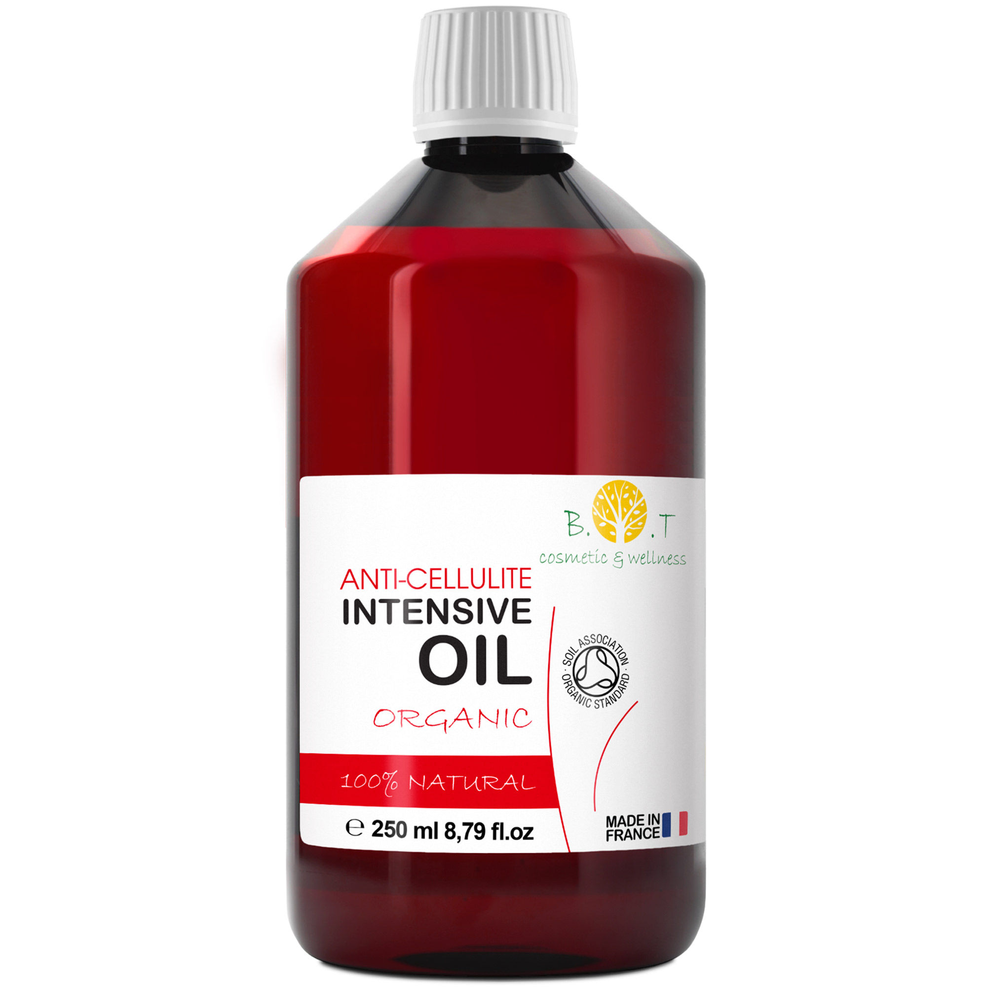 Aceite Anticelulitico Reductor Potente con Aceites Esenciales 100% Natural - Penetración Profunda - Prevención Estrías - B.O.T Cosmetic & Wellness