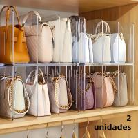 2-Pack Organizadores De Bolso De Mano En Acrílico Transparente Para Ahorrar Espacio En El Armario Soporte Para Bolso Y Monedero - details 3