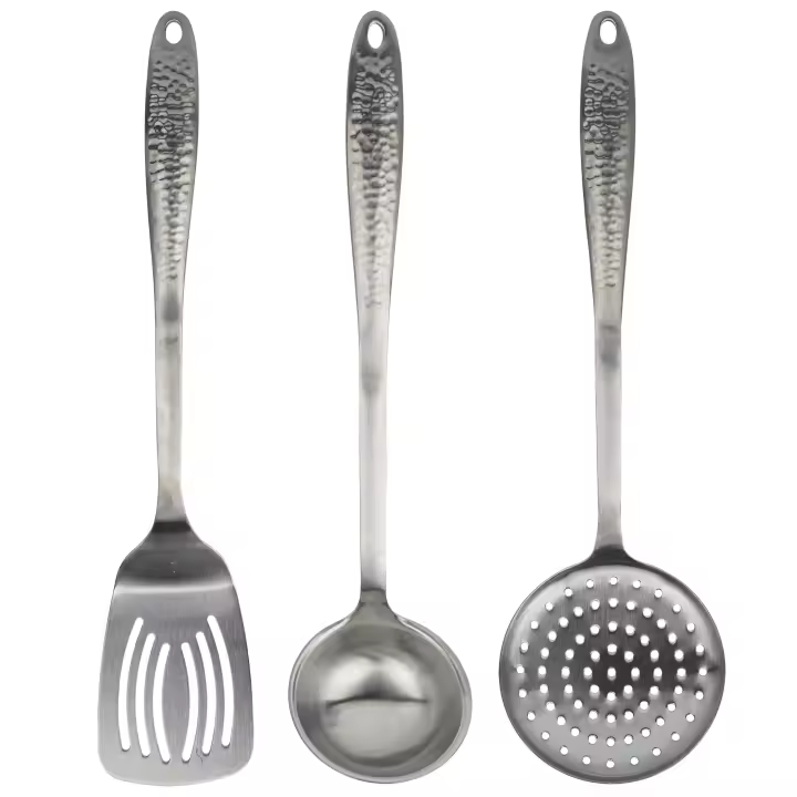 Set utensilios de cocina 3pc acer inox colección Origen - SAN IGNACIO - 1