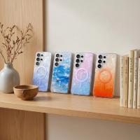 Funda Magnética De Carga Inalámbrica Gradient Dreamy Ocean Shell Para Samsung Galaxy S26 S25 S24 FE Ultra plus Cubierta Transparente Antisuciedad Anti-Rasguños - details 0