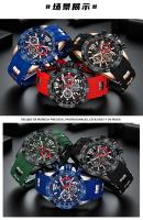 Reloj De Deporte Para Hombre MINI FOCUS Con Grande Dial Luminoso Multifuncional Resistente Al Agua Cuarzo Silicona Correa 220mm - details 27