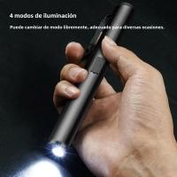 Linterna LED Recargable USB Mini Portátil Para Trabajo Emergencias Exteriores Impermeable Con Imán Y Clip De Bolígrafo - details 9