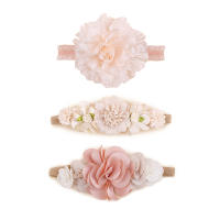 3pcs Diademas De Nylon Para Bebés Niñas Con Flores Y Lirios Coloridos Hechos a Mano Estilo Temporal Moda Cumpleaños - details 9