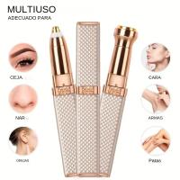 2 En 1 Lápiz Labial Y Afeitadora Multifuncional Con Luz LED Para Eliminar Pelo De Axilas Piernas Y Cejas Afeitadora Eléctrica Para Mujeres - details 1