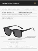 Gafas De Sol Polarizadas Para Hombre 2024 Marco Cuadrado Estilo De Moda Para Negocios Y Pesca Al Aire Libre Conducción - details 1