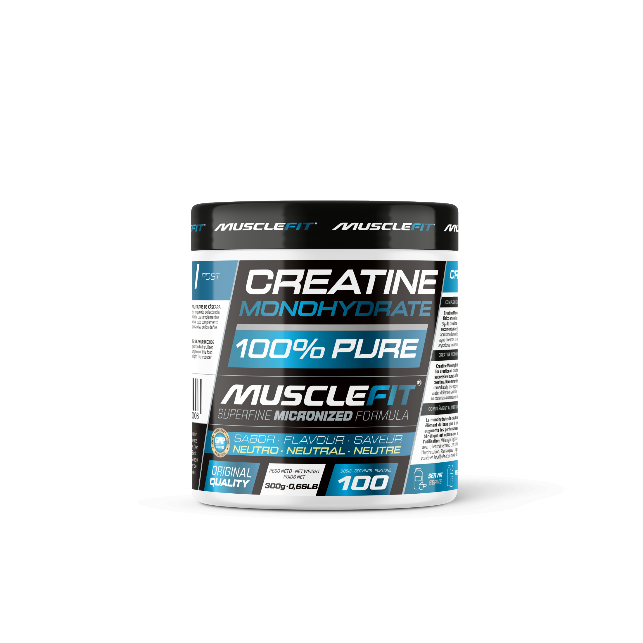 Creatina Monohidrato Micronizada 300g - MuscleFit│MuscleVip