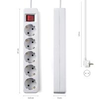 Banner - Base de enchufe 5 tomas con interruptor