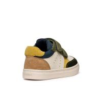 GEOX B465NC C1M3X 36197 25I SNEAKERS VELCROS IVORY/DK GREEN - details 4