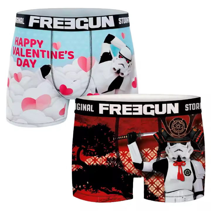 Freegun Pack 2 Bóxer SAMURAI y SAN VALENTIN STAR WARS L - 1