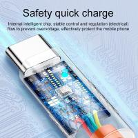 Cable usb 6A 120W USB a USB-C / Type-C Cable de datos de carga rápida de silicona con enchufe de metal, longitud: 1,2 m - details 1