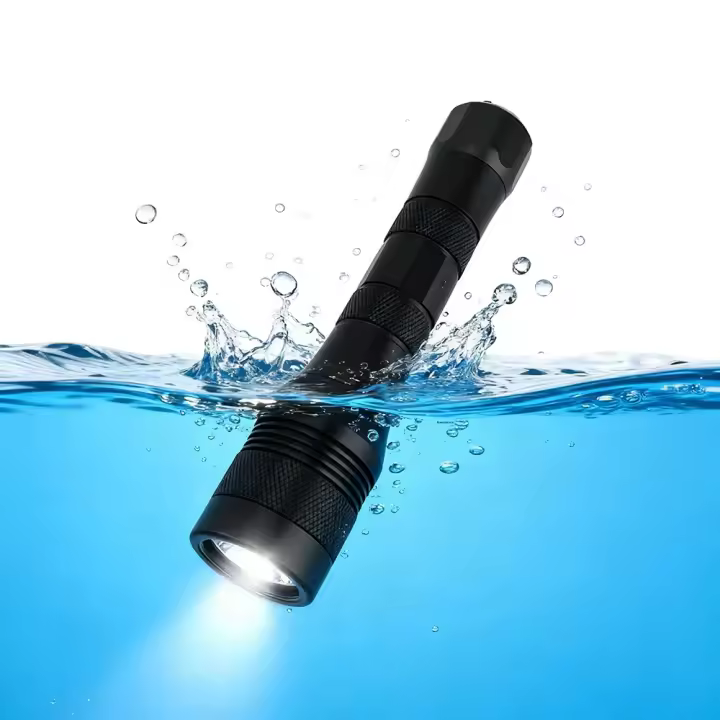 BORUiT DIV01 Linterna Submarina LED Impermeable IP68 1050LM Para Escuba Diving 150m Luz De Diversión Submarina Con Material De Aluminio - 1