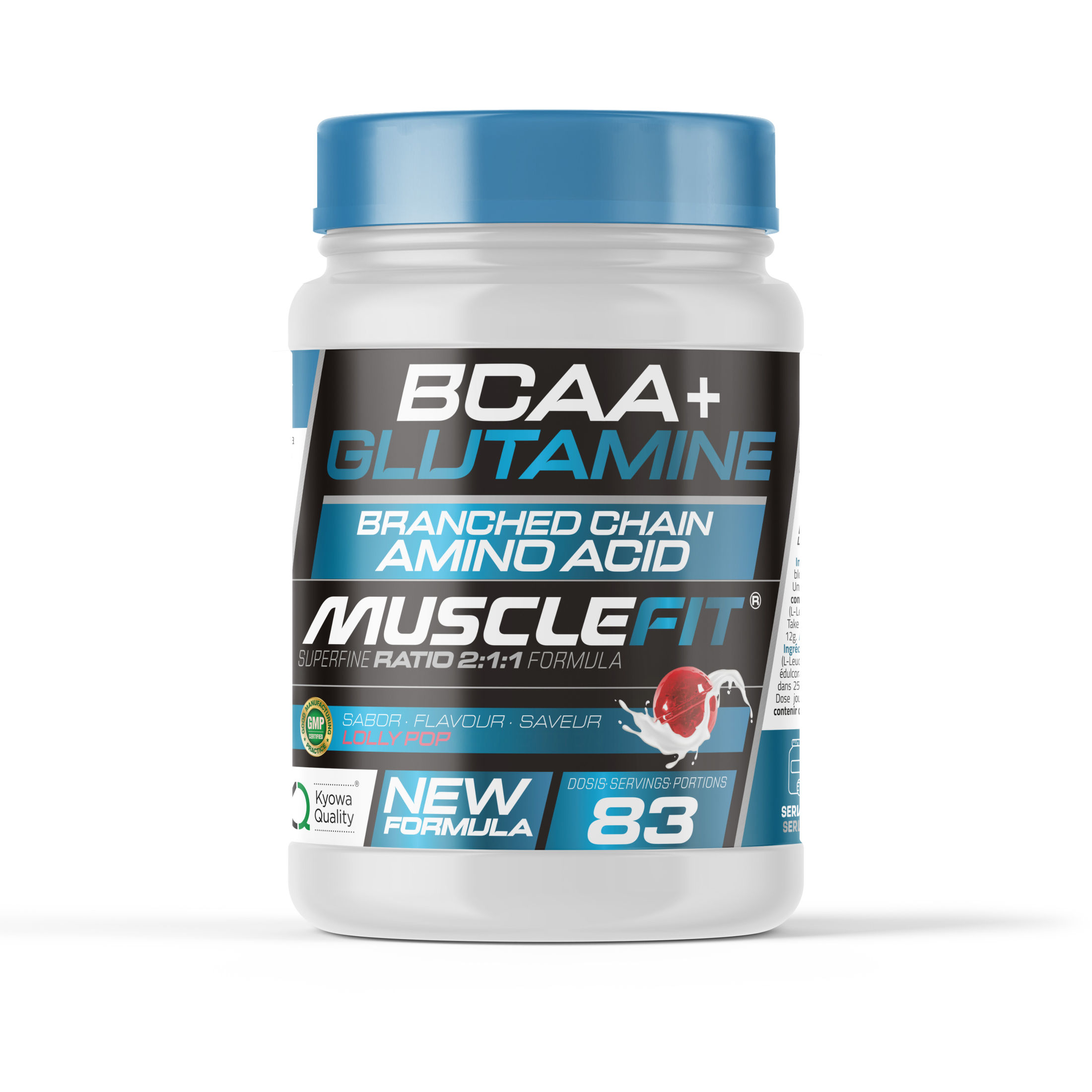 Glutamina + BCAA´s 500g - MuscleFit Aminoácido